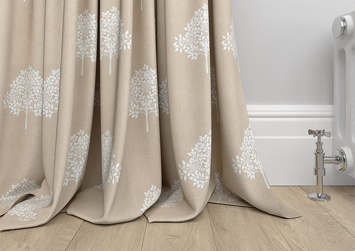 William Morris At Home Marigold Tree Embroidery, Chalk - Made to Measure Curtains - Image 6